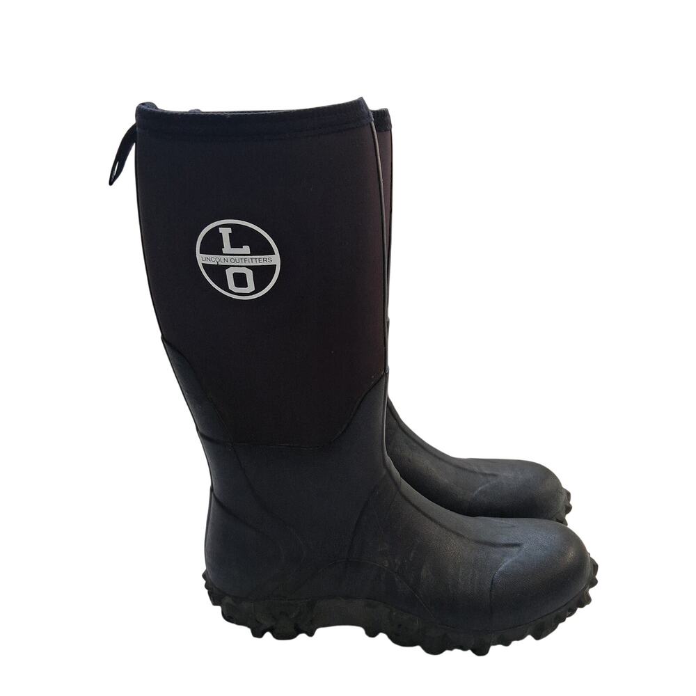 Lincoln Outfitters Men's Black Bayou11 Boots 100% Waterproof Construction Grip-8